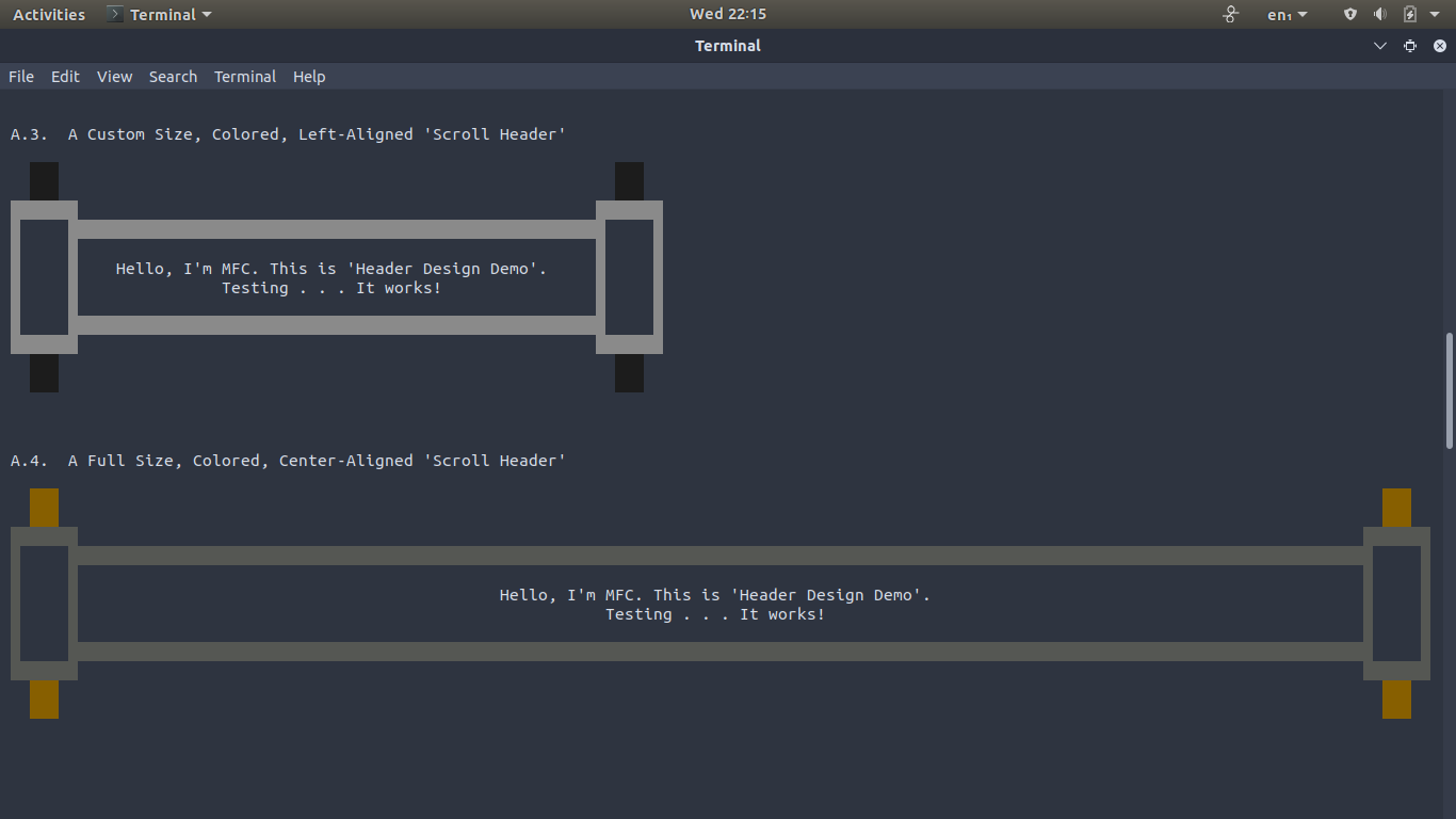 Bash Header Design Linux Terminal Image #2