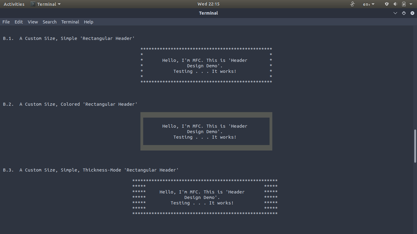 Bash Header Design Linux Terminal Image #3