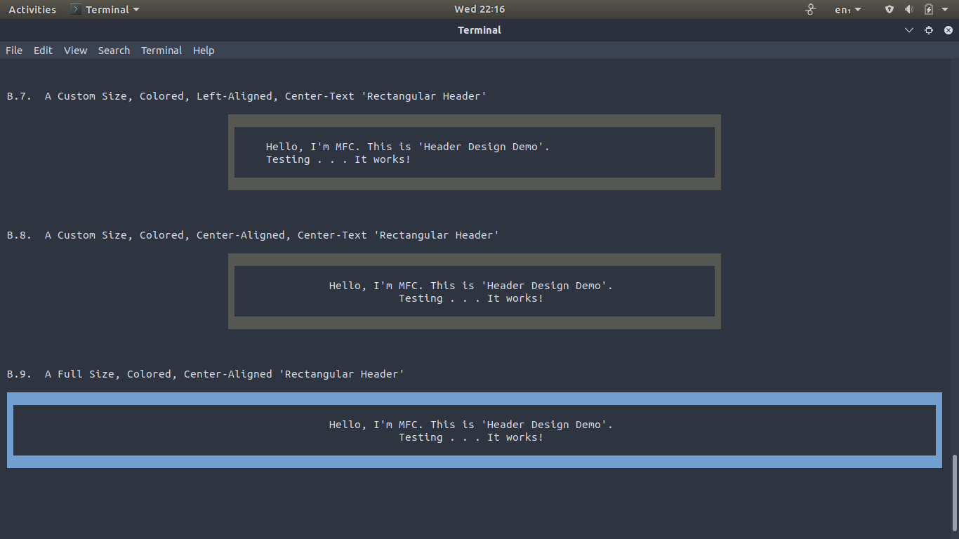 Bash Header Design Linux Terminal Image #5